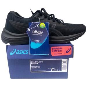 ASICS Gel Pulse 12 Running Shoes Sneakers Women's Size 7.5 Black